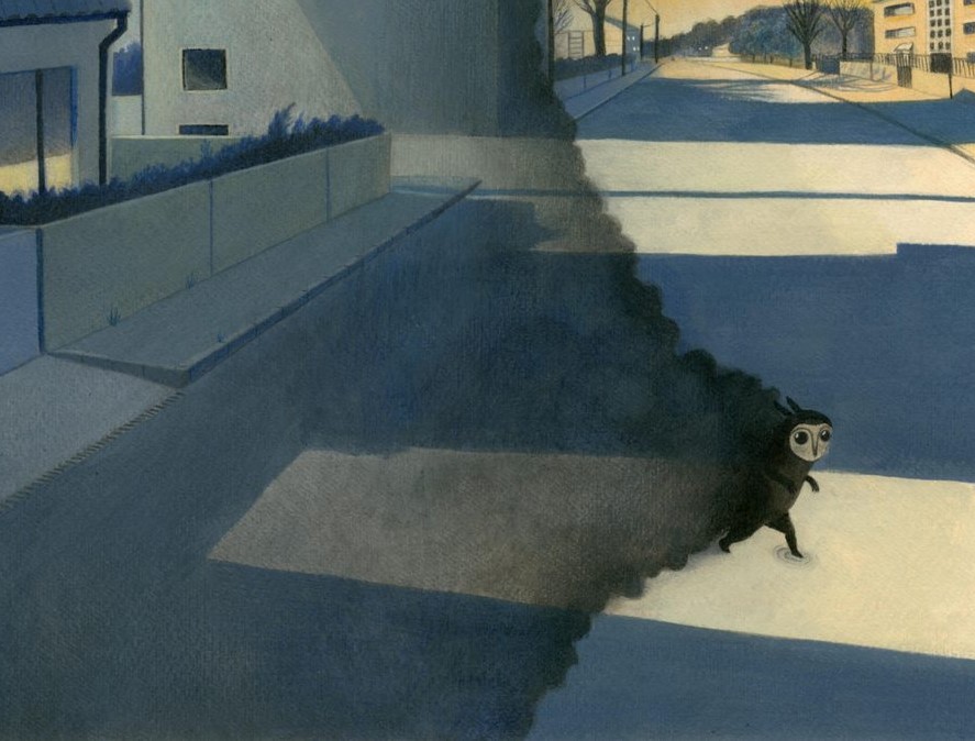 Illustrazione sul buio esposta a Lucca Comics Junior