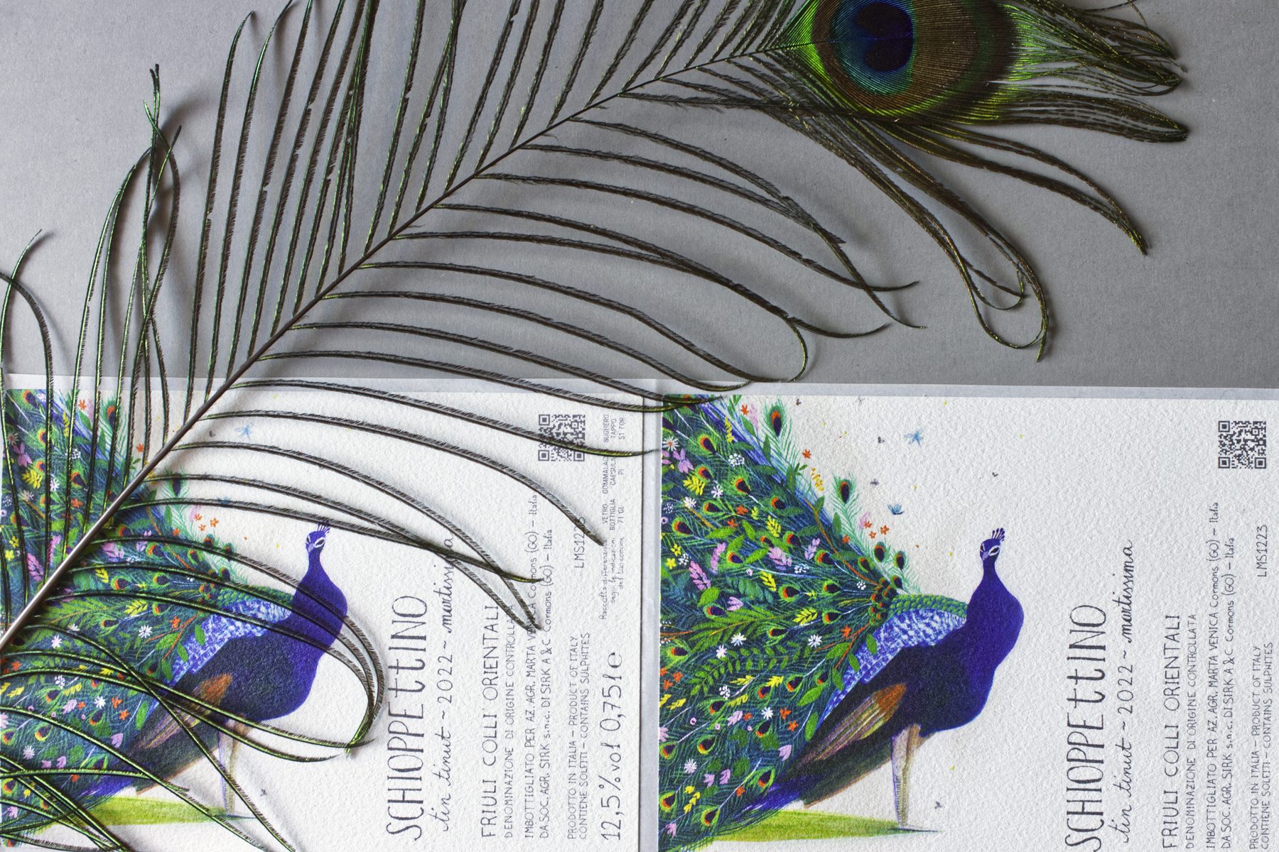 Martissima Vini — serie di etichette illustrate per Marta Venica